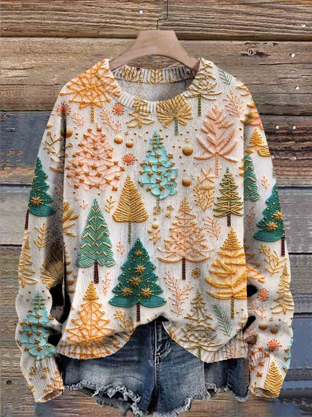 Gerlinde | Kuscheliger Winterpullover mit Weihnachtsmotiv