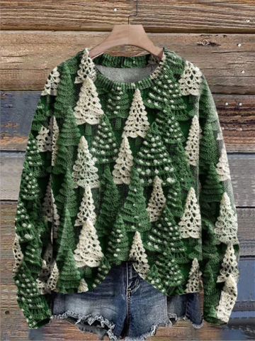 Gerlinde | Kuscheliger Winterpullover mit Weihnachtsmotiv