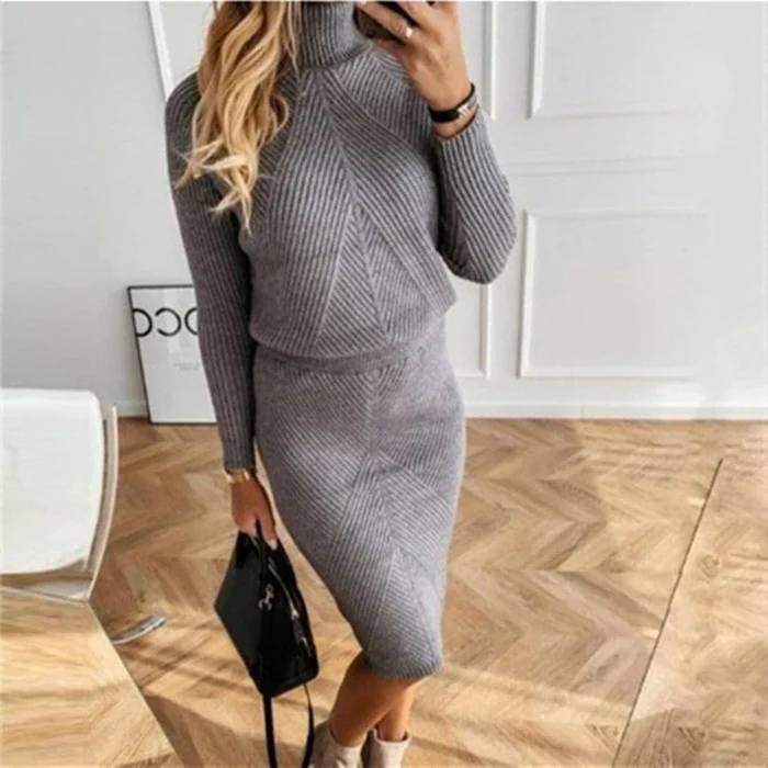 Ilse-Minna | Weiches Strickkleid mit schmeichelnder Silhouette