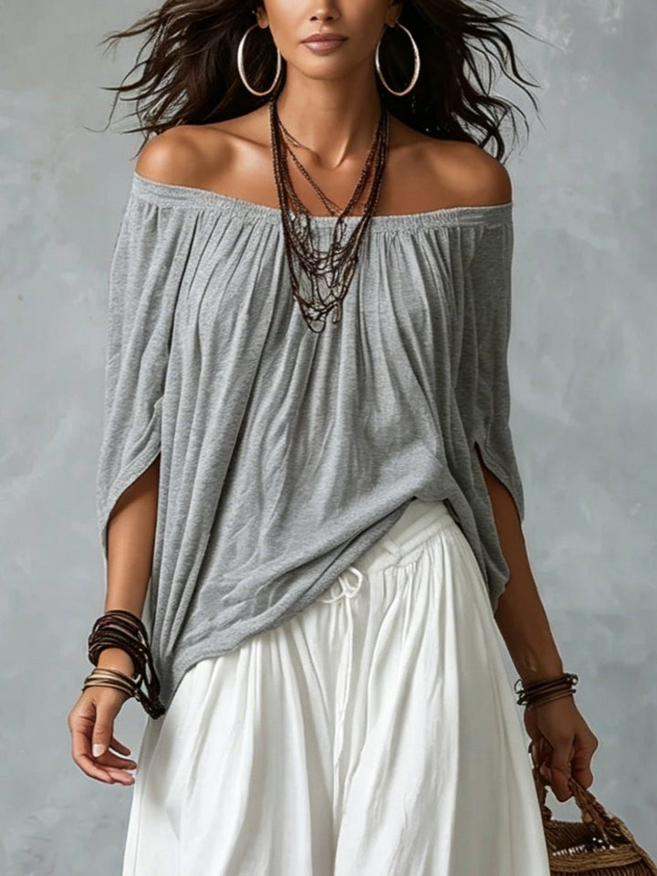 Femke | Zweiteiler-Set mit Off-Shoulder-Top und Laternenhose