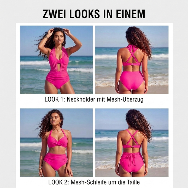 Sabine | 2-in-1 Bikini mit hoher Taille