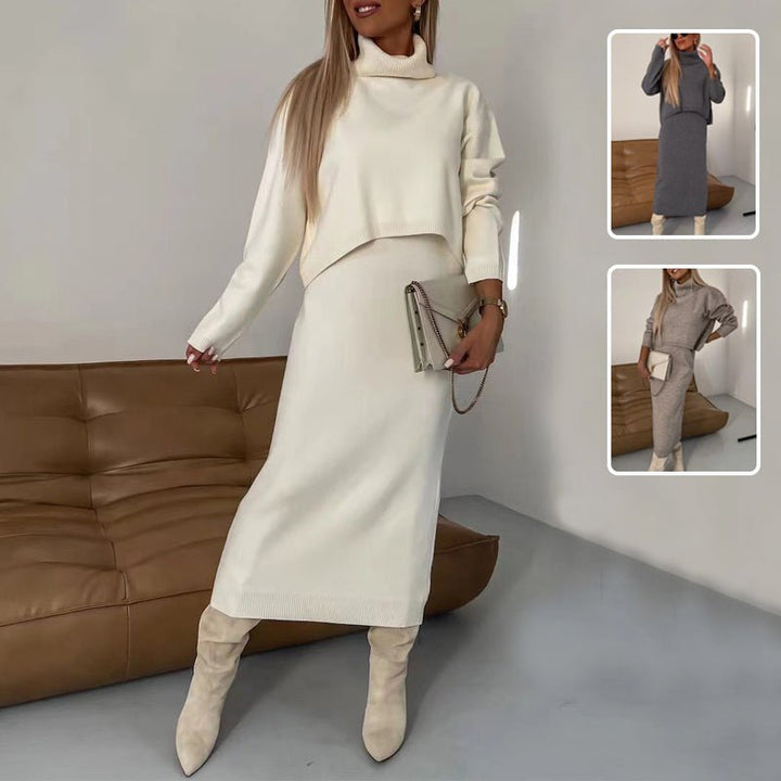 Rosa-Hilde | Kuscheliges Strick-Set mit Rock