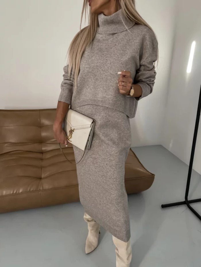 Rosa-Hilde | Kuscheliges Strick-Set mit Rock