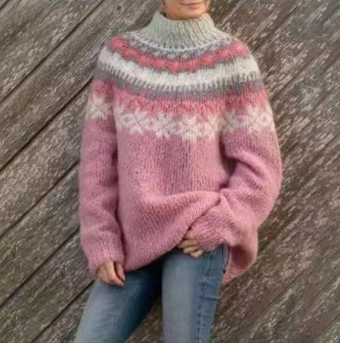 Tilda | Lässiger Strickpullover mit traditionellem Muster