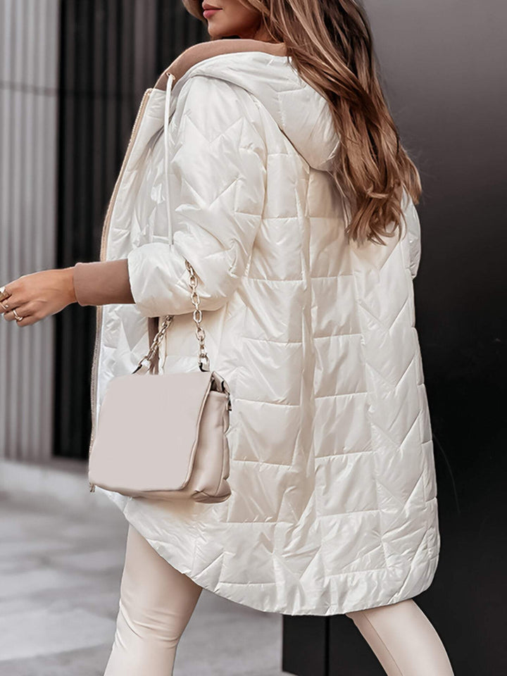 Hanne-Rose | Gesteppte Winterjacke mit Kapuze