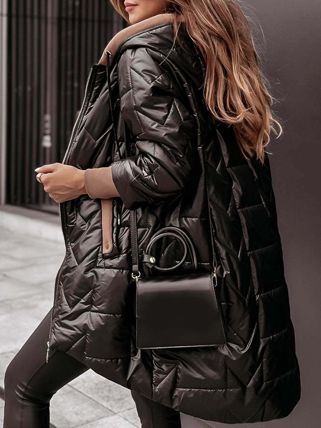 Hanne-Rose | Gesteppte Winterjacke mit Kapuze