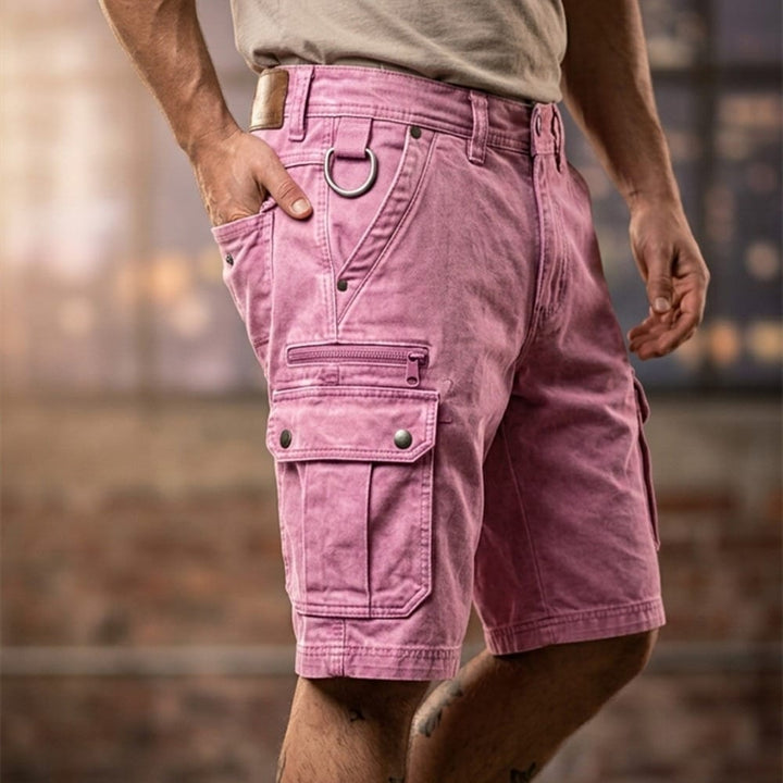 Lars | Funktionale Denim-Cargo-Shorts