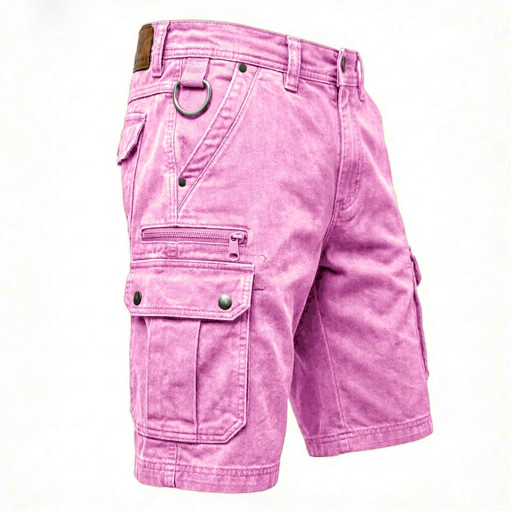 Lars | Funktionale Denim-Cargo-Shorts