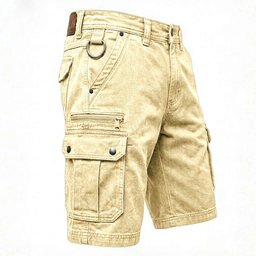 Lars | Funktionale Denim-Cargo-Shorts