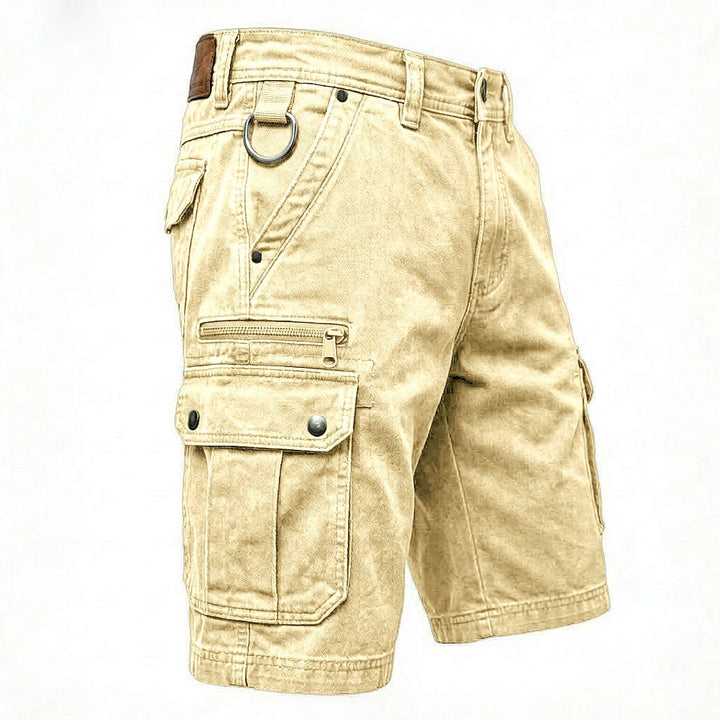 Lars | Funktionale Denim-Cargo-Shorts