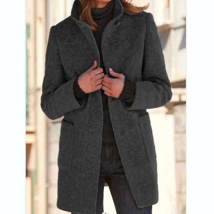 Linda | Übergangsjacke mit Stehkragen und praktischen Taschen