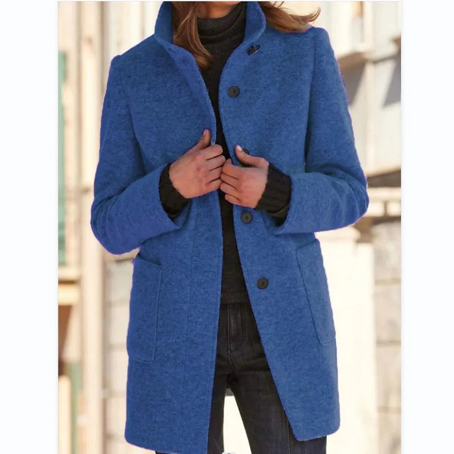 Linda | Übergangsjacke mit Stehkragen und praktischen Taschen
