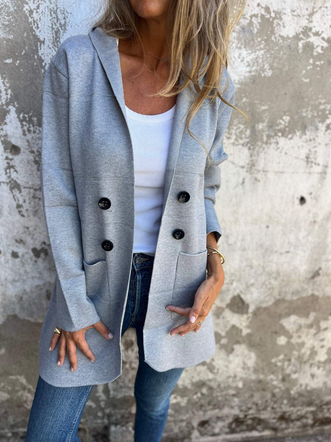 Lena-Gard | Übergangsjacke mit Reverskragen und Knopfdetails