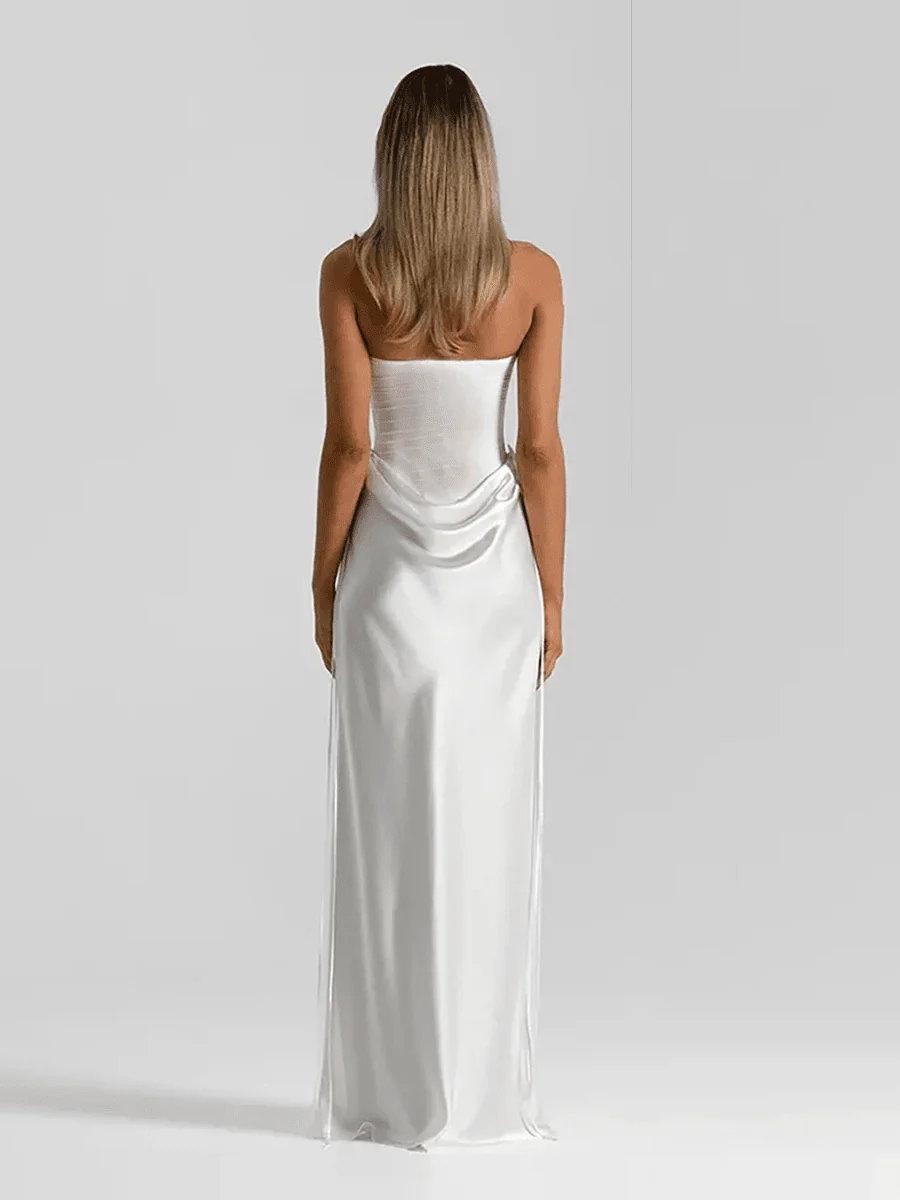 Katharina | Schmal geschnittenes Maxikleid