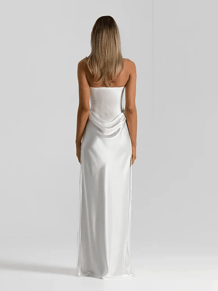 Katharina | Schmal geschnittenes Maxikleid