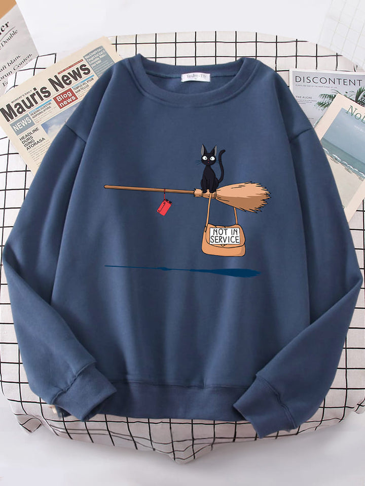 Bertha | Pullover mit grafischem Print und Rippbündchen