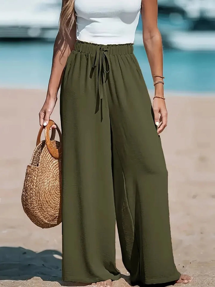 Liselotte | Weite Palazzohose mit hoher Taille