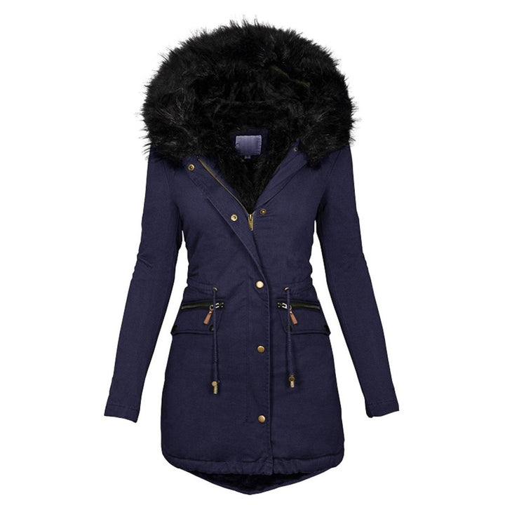 Waltraud | Winterjacke mit Fellfutter, verstellbarer Taille und Reißverschlusstaschen