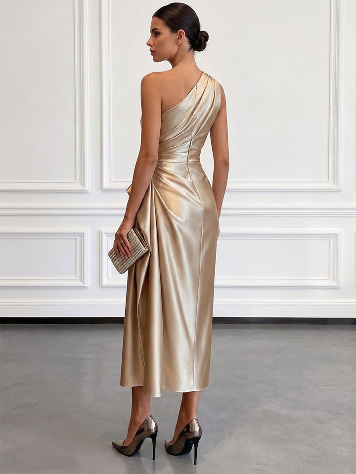 Gundel | One-Shoulder-Midikleid mit geraffter Taille