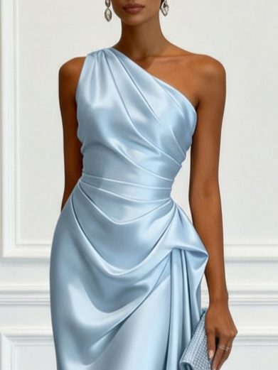 Gundel | One-Shoulder-Midikleid mit geraffter Taille