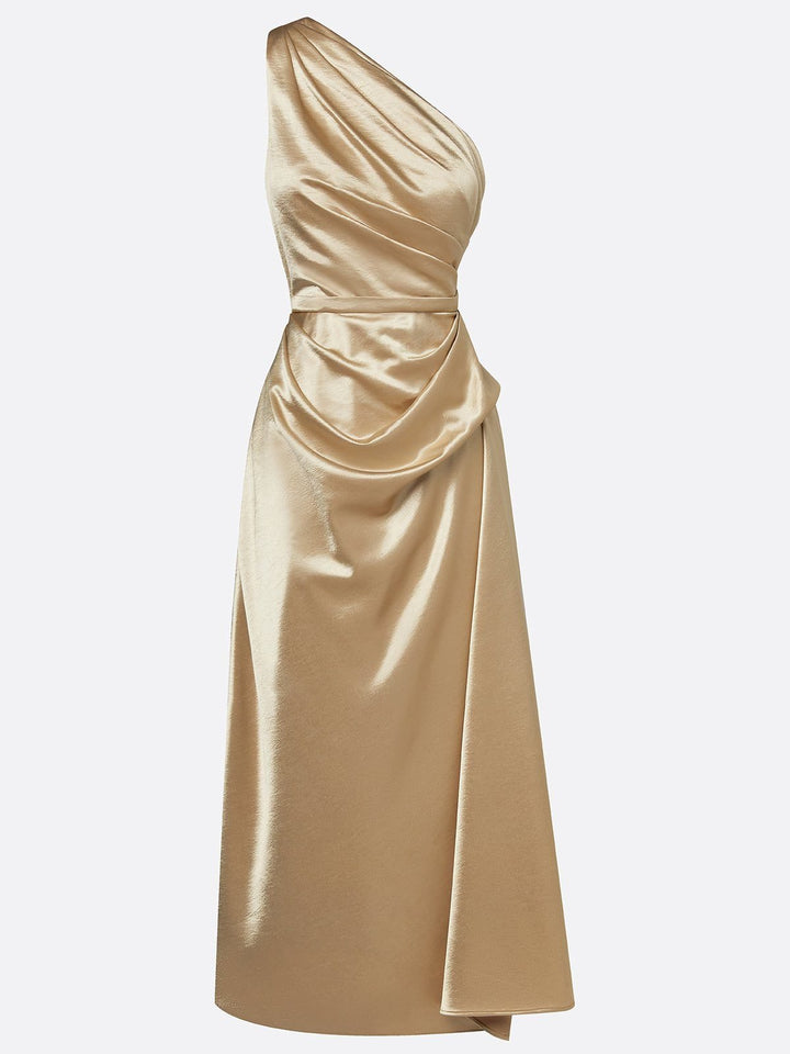 Gundel | One-Shoulder-Midikleid mit geraffter Taille