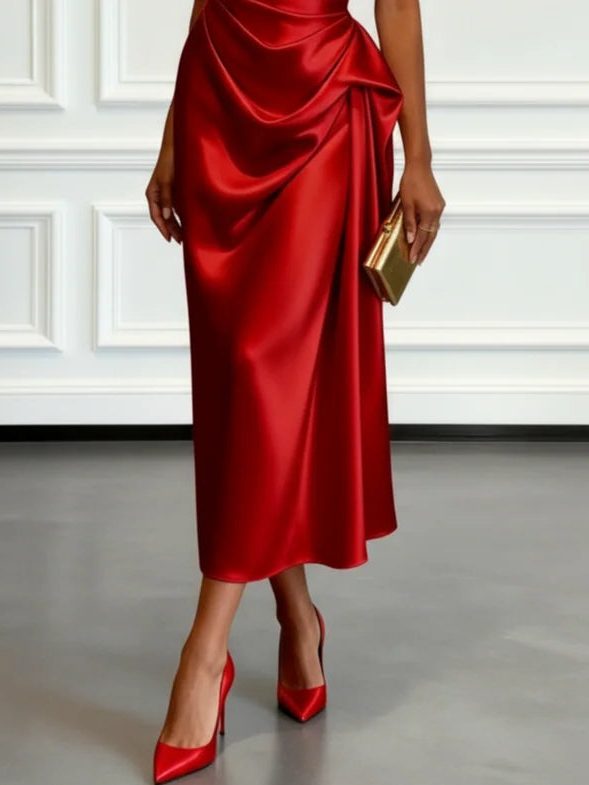 Gundel | One-Shoulder-Midikleid mit geraffter Taille