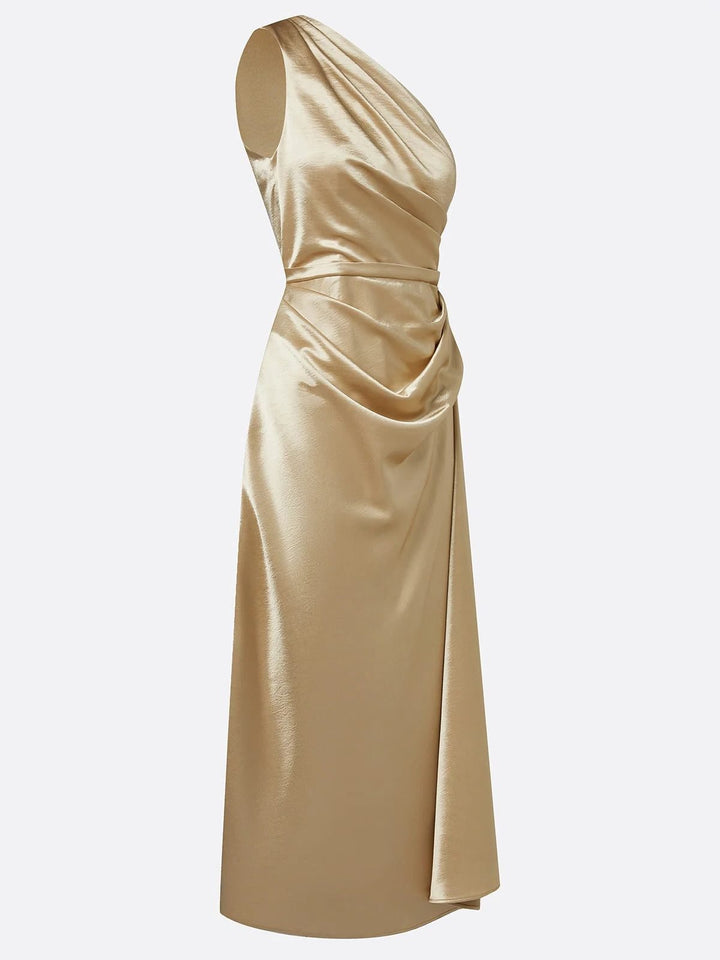 Gundel | One-Shoulder-Midikleid mit geraffter Taille
