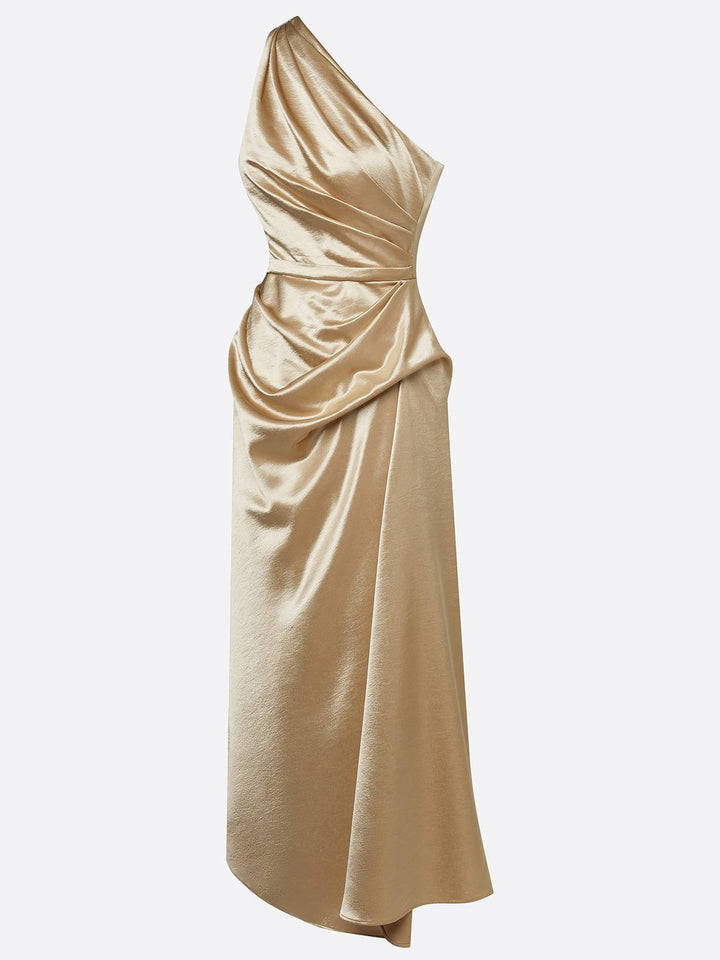 Gundel | One-Shoulder-Midikleid mit geraffter Taille