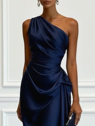 Gundel | One-Shoulder-Midikleid mit geraffter Taille