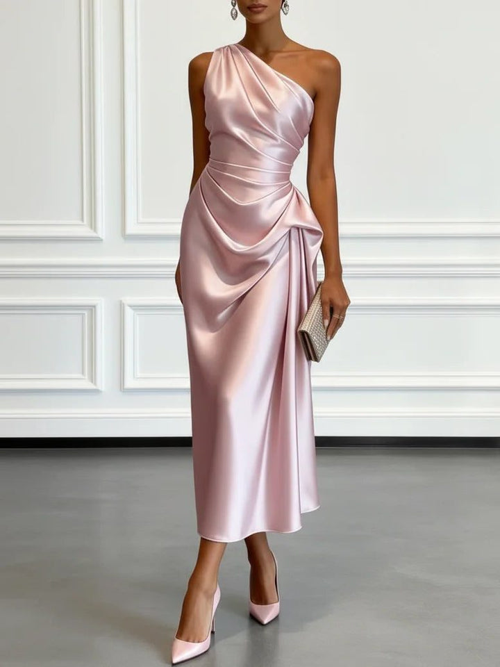 Gundel | One-Shoulder-Midikleid mit geraffter Taille