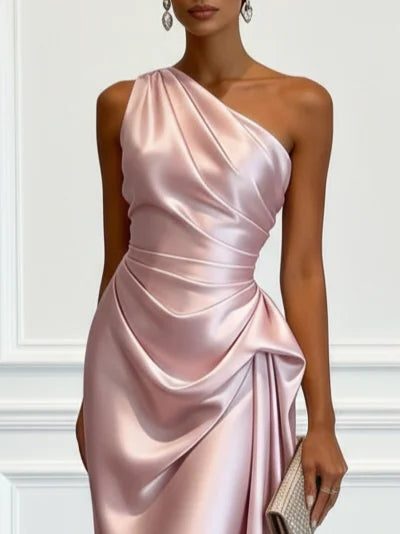 Gundel | One-Shoulder-Midikleid mit geraffter Taille