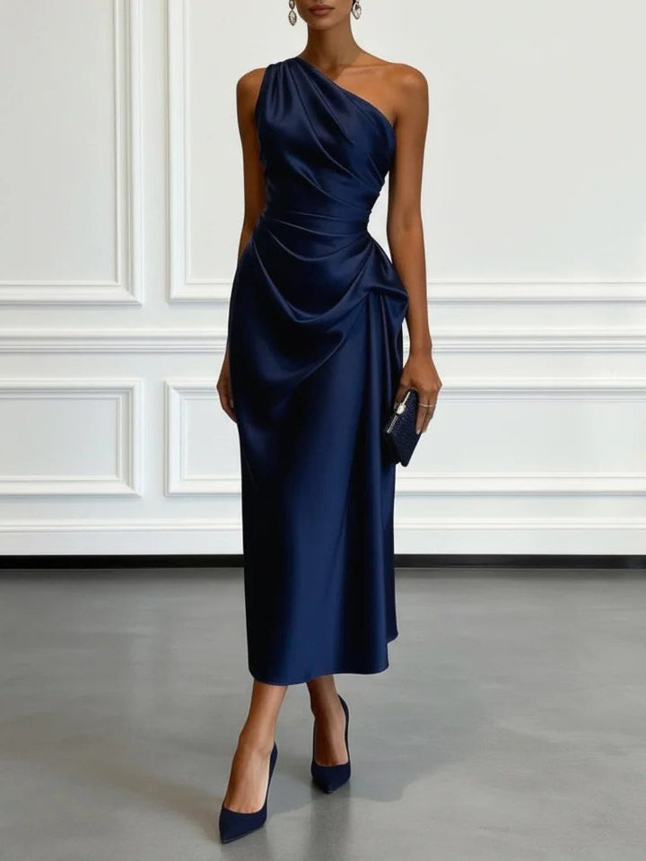 Gundel | One-Shoulder-Midikleid mit geraffter Taille