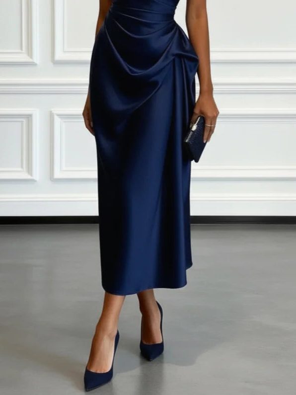 Gundel | One-Shoulder-Midikleid mit geraffter Taille