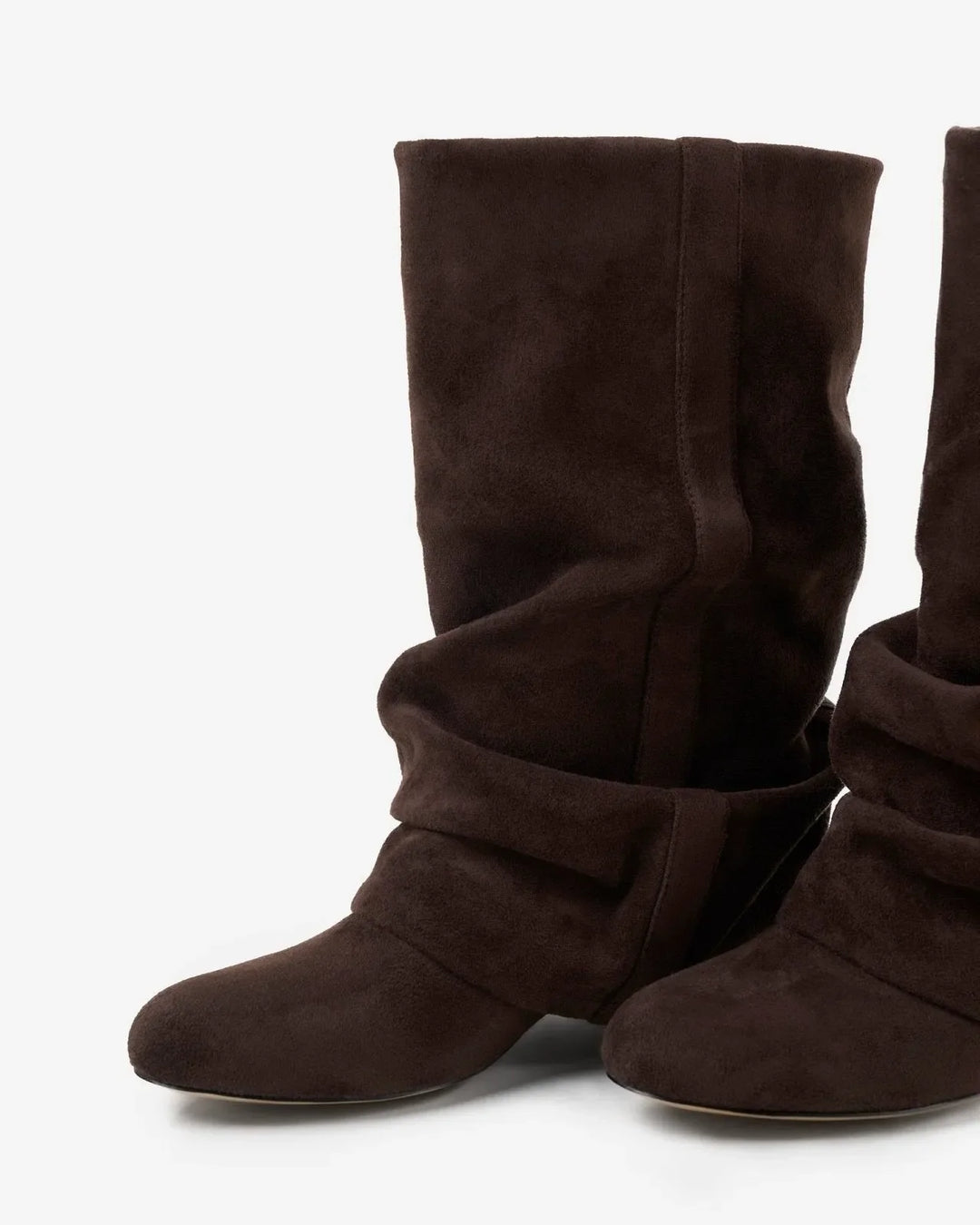 Swanhilde | Kniehohe Slouchy-Stiefel in Lederoptik