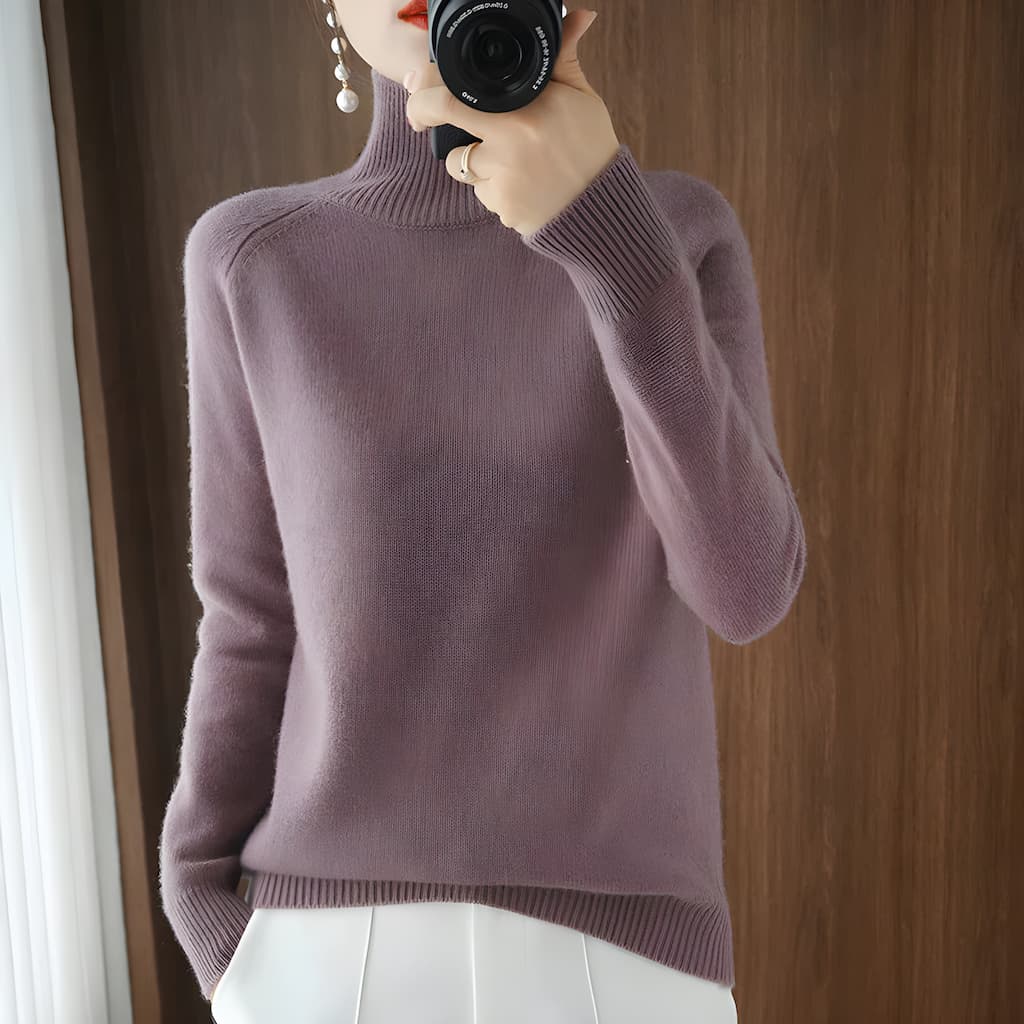 Anette | Eleganter Rollkragenpullover aus hochwertigem Strick