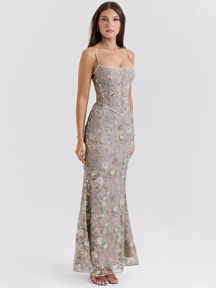 Philippa | Abendkleid mit tiefem Rückenausschnitt