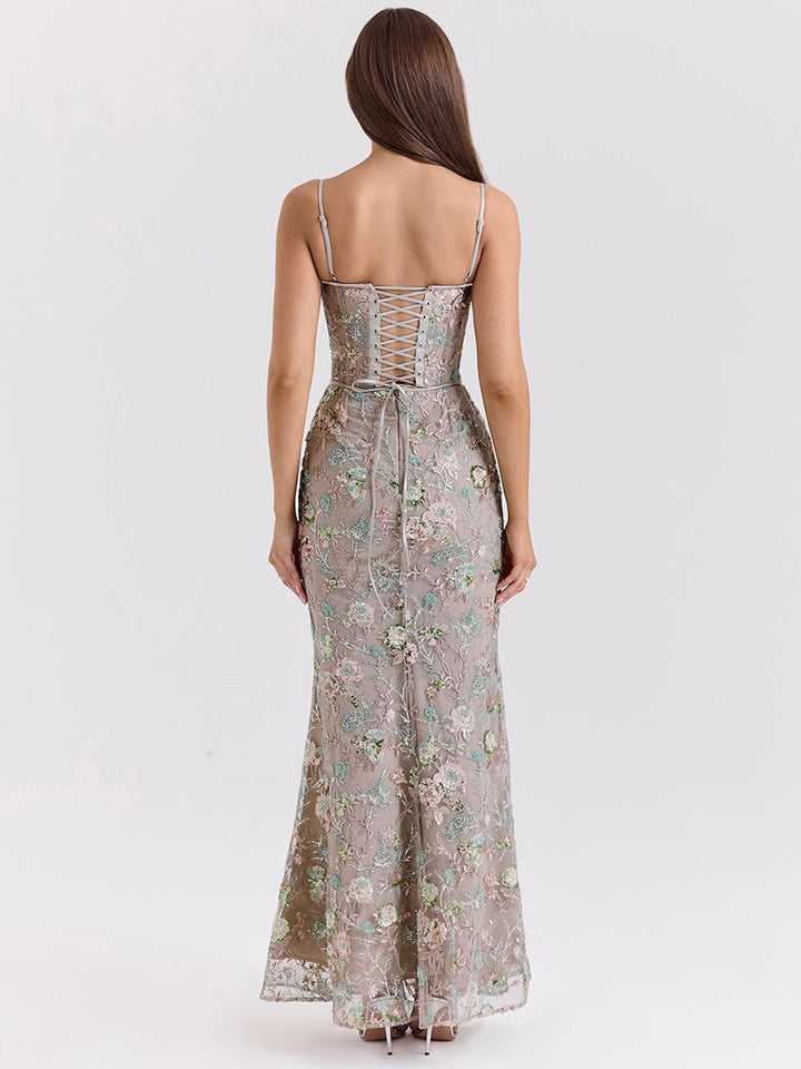 Philippa | Abendkleid mit tiefem Rückenausschnitt