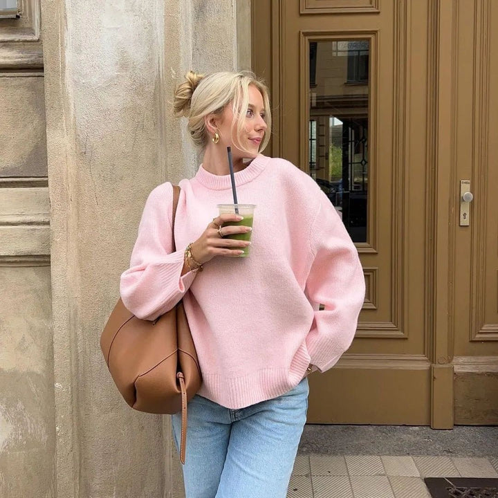 Hanne-Lotte | Weicher Pullover mit Rundhalsausschnitt