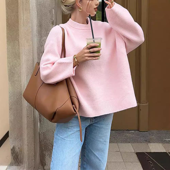 Hanne-Lotte | Weicher Pullover mit Rundhalsausschnitt