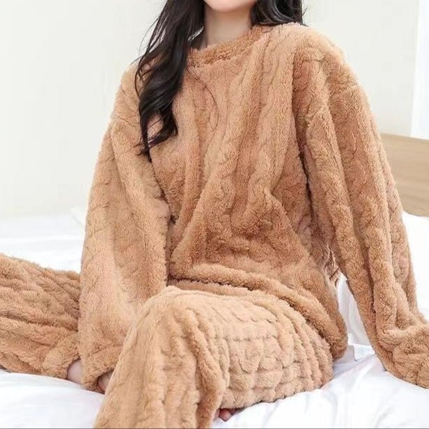 Gundhild | Zweiteiliger Fleece-Pyjama für den Winter