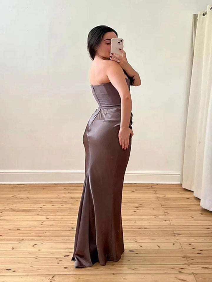 Rosalie | Schmales Bandeau-Maxikleid