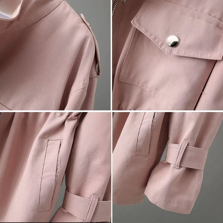 Karin-Rose | Zeitloser Trenchcoat mit geräumigen Taschen
