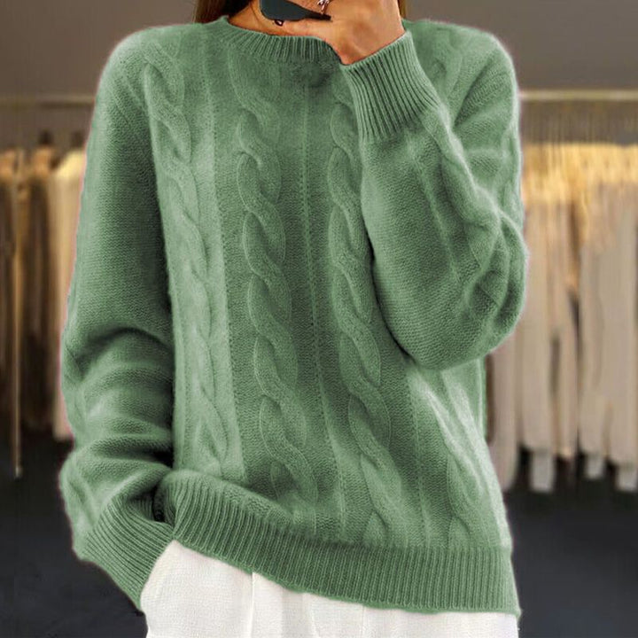 Walburga | Pullover mit klassischem Zopfmuster