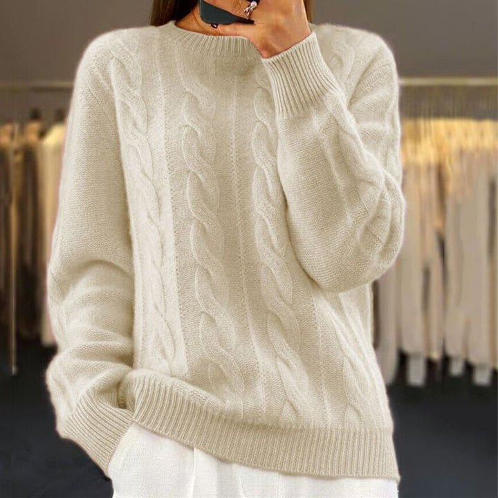Walburga | Pullover mit klassischem Zopfmuster