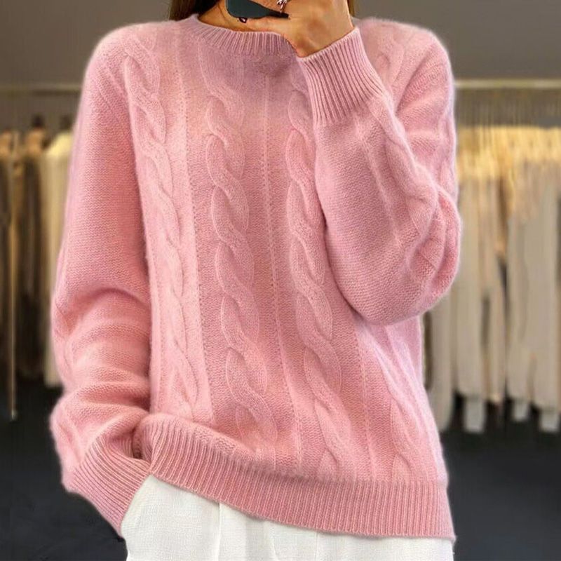 Walburga | Pullover mit klassischem Zopfmuster