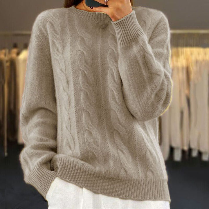 Walburga | Pullover mit klassischem Zopfmuster
