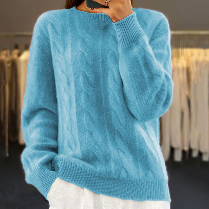Walburga | Pullover mit klassischem Zopfmuster
