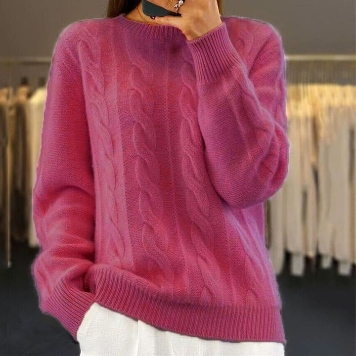 Walburga | Pullover mit klassischem Zopfmuster