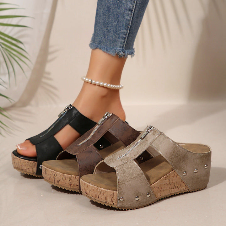 Gigi | Stylische Keilsandale mit Komfort-Sohle