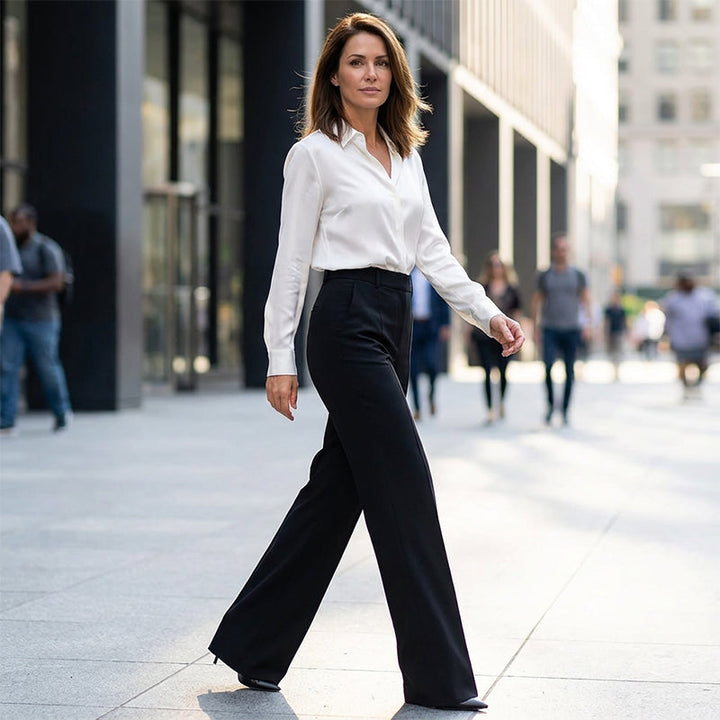 Berta-Lotte | Taillierte Hose mit hohem Bund